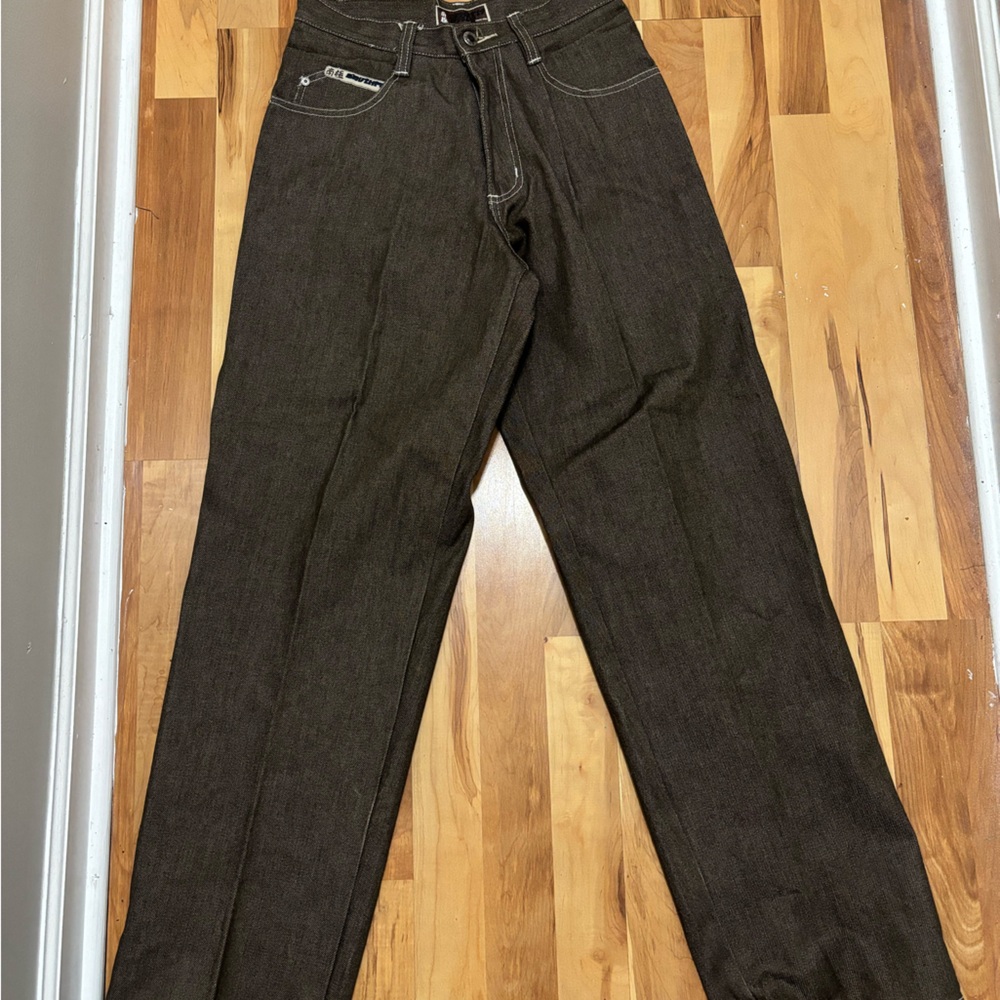 Vintage Southpole Tan Rare Dragon Y2K Denim, 29”W x 33”L